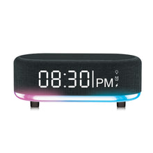 Lifestyle Advanced Powerhouse Wireless Charging Speaker with Alarm Clock & LED Mood Light