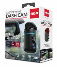 RCA 360° FHD 1080P Dash Camera with WiFi App, Voice Control, G-Sensor & Parking Monitor