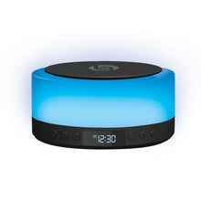 Lifestyle Advanced Aura Powerhouse Mood Light Wireless Charging Speaker With Clock
