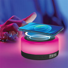 Lifestyle Advanced Aura Powerhouse Mood Light Wireless Charging Speaker With Clock