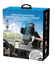 Wireless Charging Dashboard Cradle Mount with Auto Sensor Grip Qi Certified Wireless Car Charger